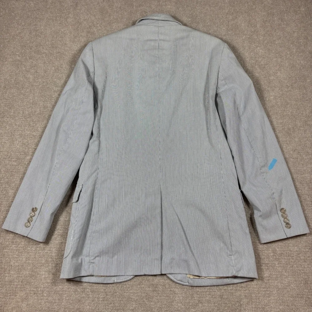 J.Crew Factory White‎ Pinstriped Clayton Sportcoat Men's Size Small NWT (Flawed)